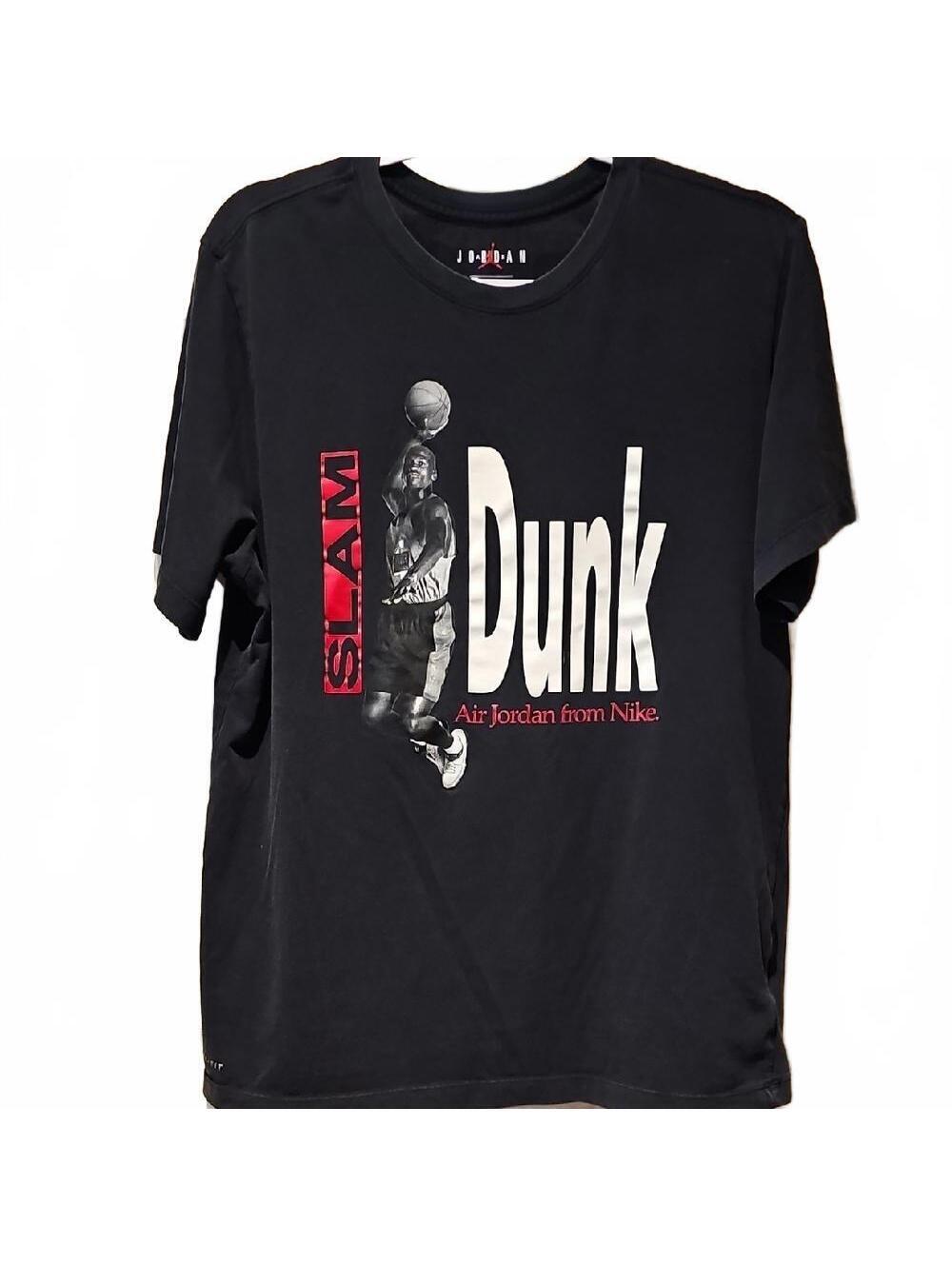 Nike Dri Fit Air Jordan Black T-Shirt Size L